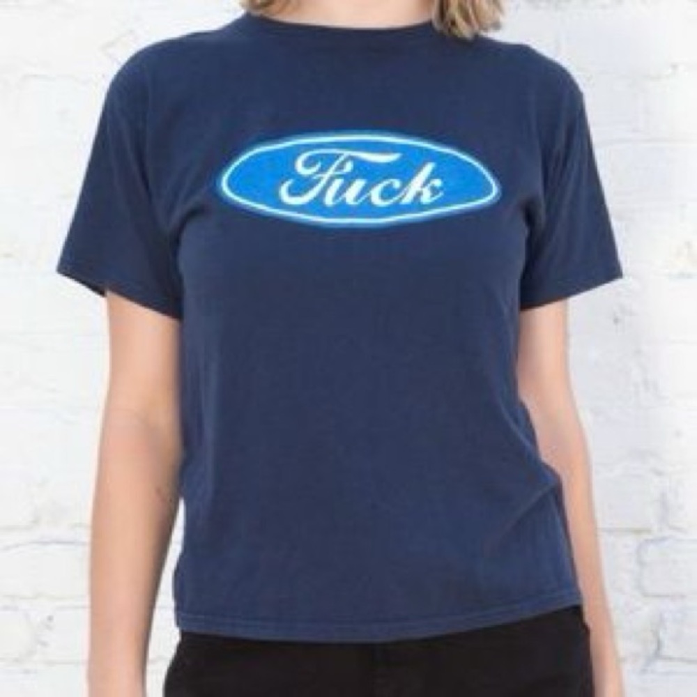 Brandy Melville Baby Tee F*ck Ford copy